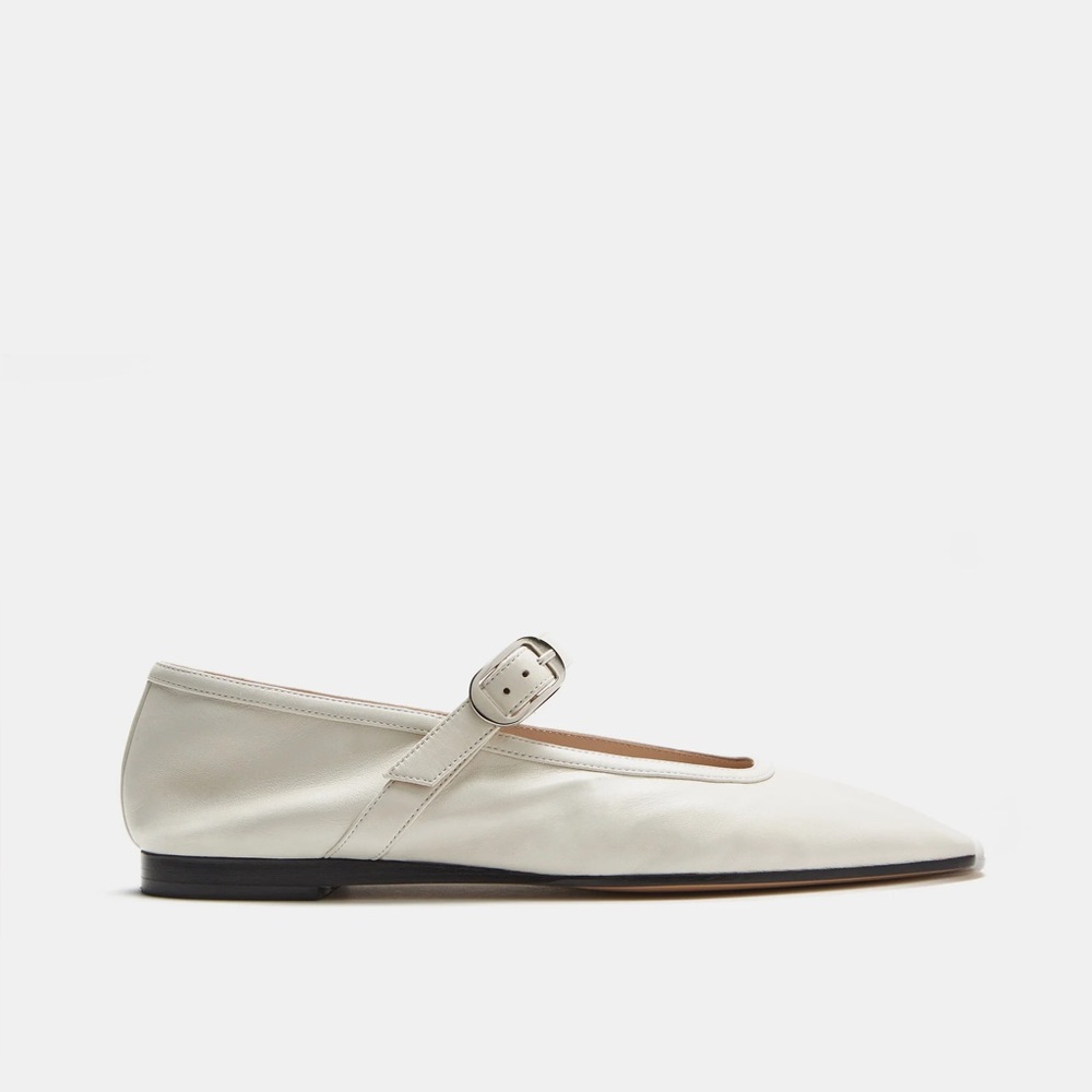 Le monde Beryl - Ballet Mary Jane 38 Ecru Leather